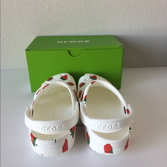 🍓 CROCS Vacay Vibes White Clog Strawberry Print - Picture 4 of 7